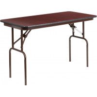 Flash Furniture YT-2448-HIGH-WAL-GG 48'' Rectangular High Pressure Laminate Folding Banquet Table