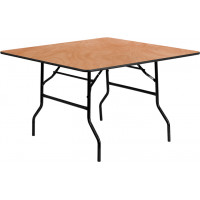 Flash Furniture 48'' Square Wood Folding Banquet Table YT-WFFT48-SQ-GG