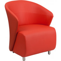 Flash Furniture ZB-6-GG Red Leather Reception Chair
