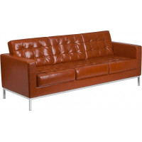 Flash Furniture ZB-LACEY-831-2-SOFA-COG-GG Bonded Leather sofa in Cognac