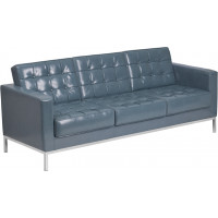Flash Furniture ZB-LACEY-831-2-SOFA-GY-GG Bonded Leather sofa in Gray