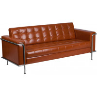 Flash Furniture ZB-LESLEY-8090-SOFA-COG-GG Bonded Leather sofa in Cognac